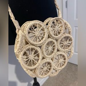 Perfect summer wicker weaved bag